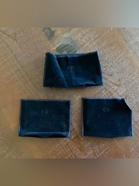 New set of 3 velvet cd makeup compact holders